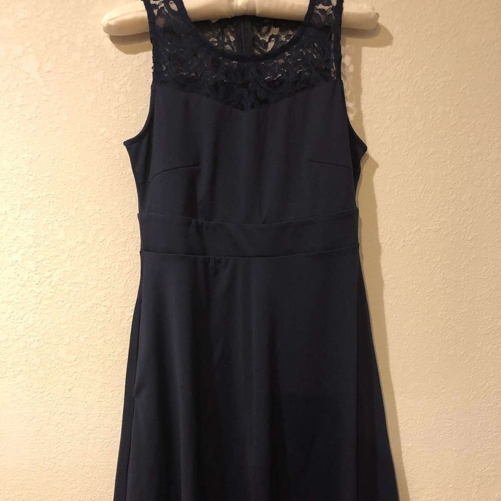Brand new, navy, lace dress